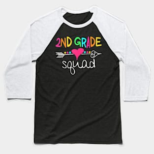 2nd Grade Squad Second Teacher Student Team Back To School Baseball T-Shirt